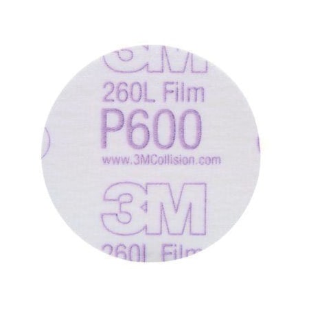 3M 3M Hookit Finishing Film Disc, 00911, 3 in, P600, 50 dscs pr bx, 4 bxs pr cs, 50PK 7000120387